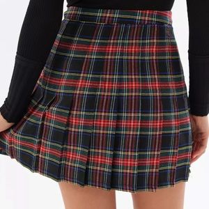 Urban Outfitters Mary Plaid Pleated Skirt